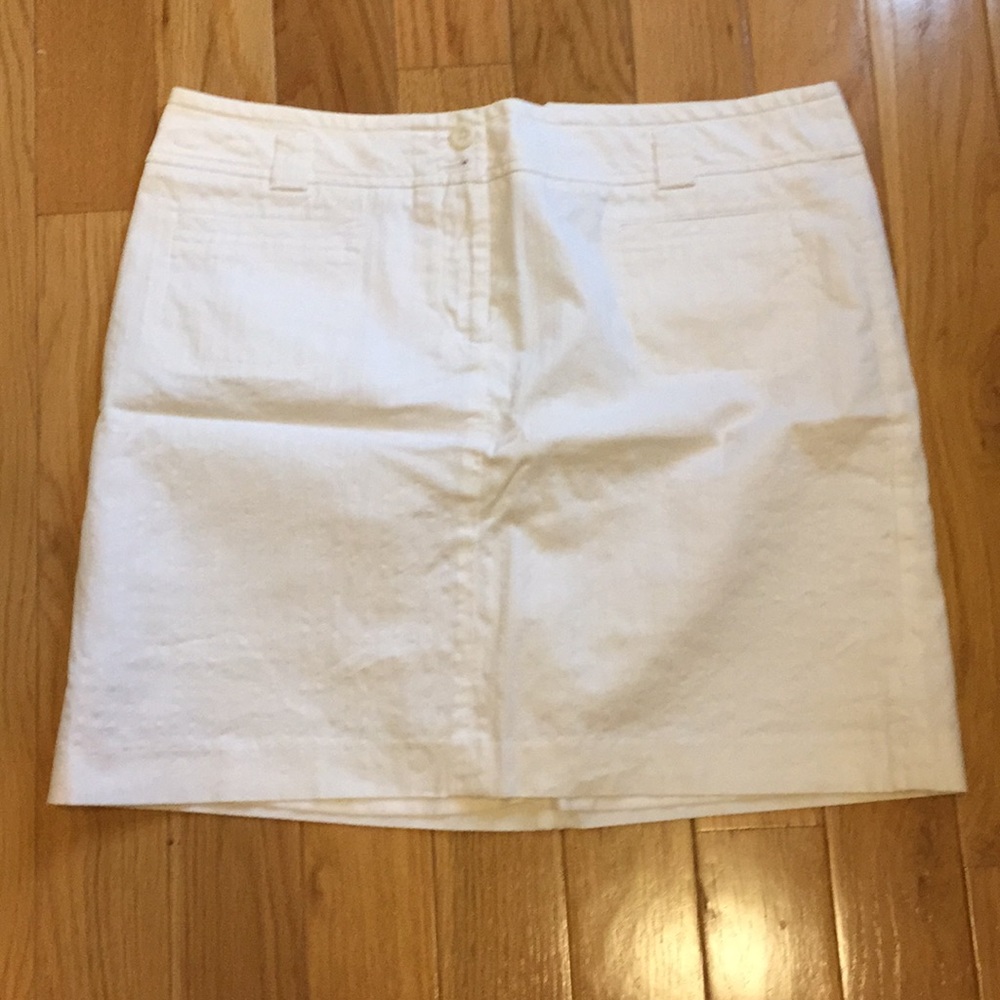 White LOFT skirt